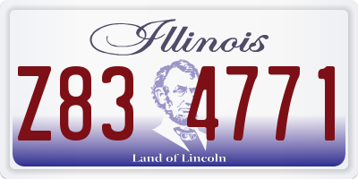 IL license plate Z834771