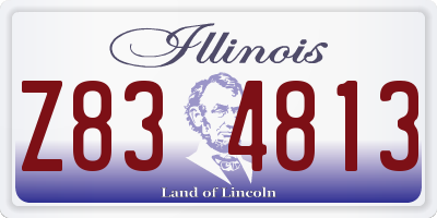 IL license plate Z834813