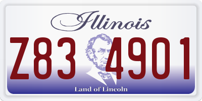IL license plate Z834901