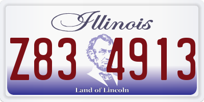 IL license plate Z834913