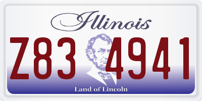 IL license plate Z834941