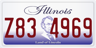 IL license plate Z834969