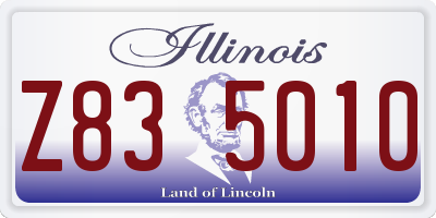 IL license plate Z835010