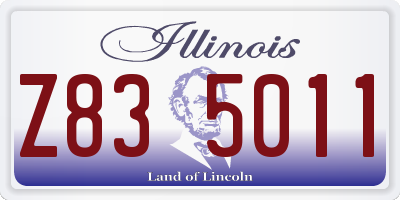 IL license plate Z835011
