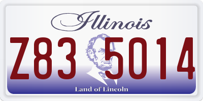 IL license plate Z835014