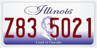 IL license plate Z835021