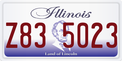 IL license plate Z835023