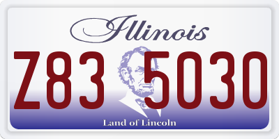 IL license plate Z835030