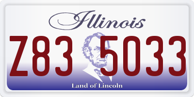 IL license plate Z835033