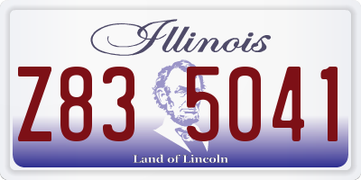 IL license plate Z835041