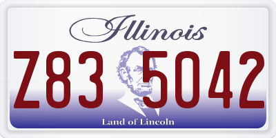 IL license plate Z835042
