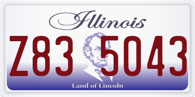 IL license plate Z835043