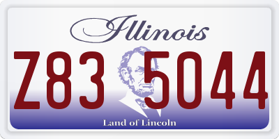 IL license plate Z835044