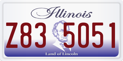 IL license plate Z835051