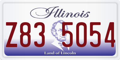 IL license plate Z835054