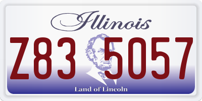 IL license plate Z835057