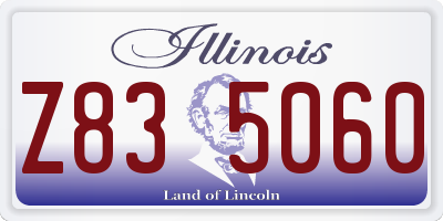 IL license plate Z835060