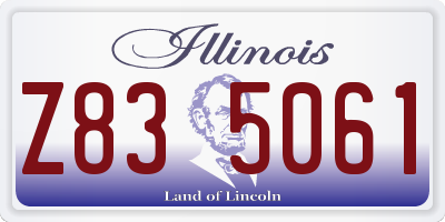 IL license plate Z835061