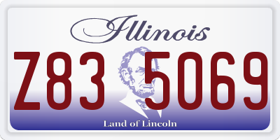 IL license plate Z835069
