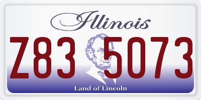 IL license plate Z835073