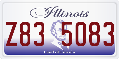 IL license plate Z835083