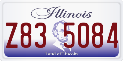 IL license plate Z835084