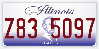 IL license plate Z835097