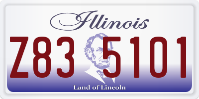 IL license plate Z835101