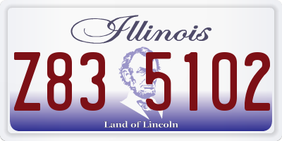 IL license plate Z835102