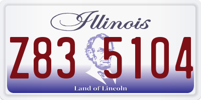 IL license plate Z835104