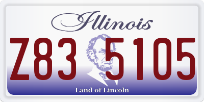 IL license plate Z835105