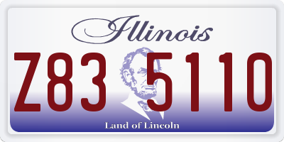 IL license plate Z835110