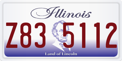 IL license plate Z835112