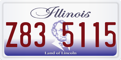IL license plate Z835115