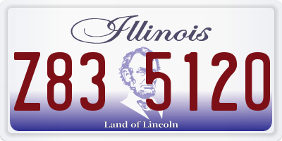 IL license plate Z835120