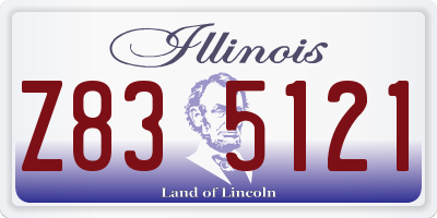 IL license plate Z835121
