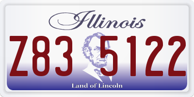IL license plate Z835122