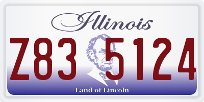 IL license plate Z835124