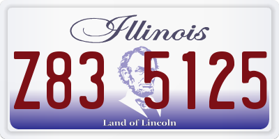 IL license plate Z835125