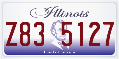 IL license plate Z835127