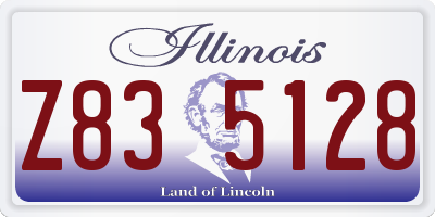IL license plate Z835128