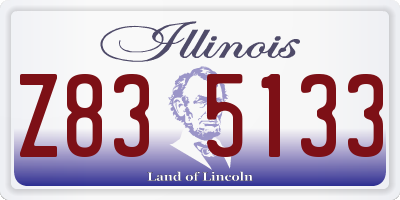 IL license plate Z835133