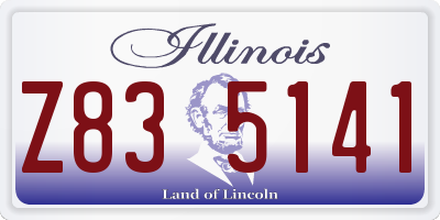 IL license plate Z835141