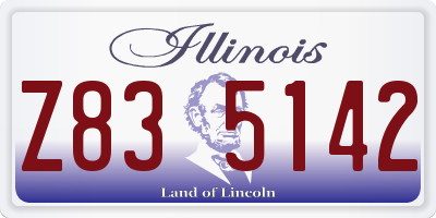 IL license plate Z835142