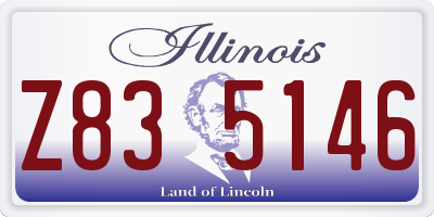 IL license plate Z835146