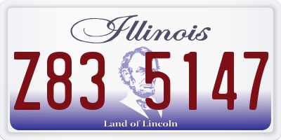 IL license plate Z835147