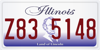 IL license plate Z835148