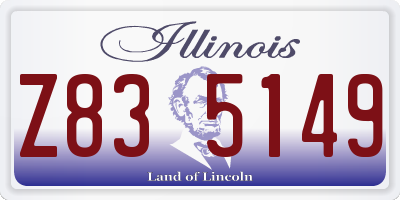 IL license plate Z835149