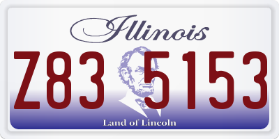IL license plate Z835153