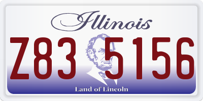 IL license plate Z835156